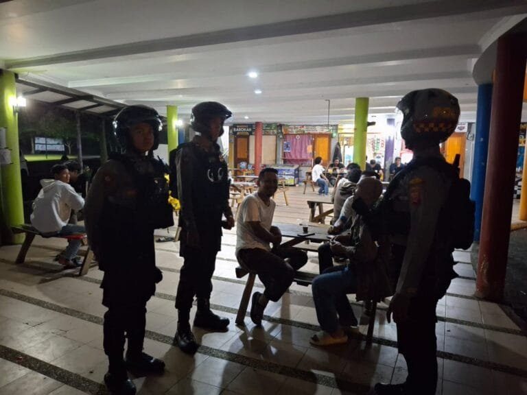 Satgas Preventif Patroli Ops Mantap Brata Lodaya ke Obvit di Pusat Keramaian Kabupaten Ciamis