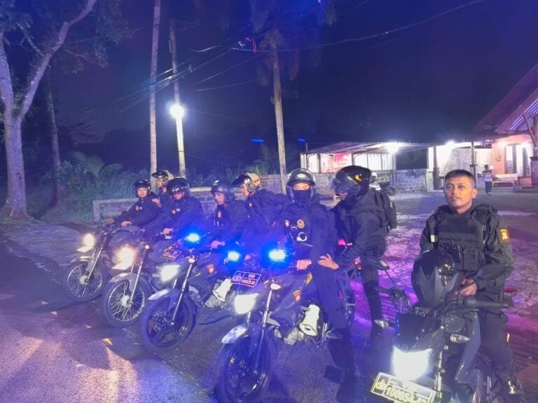 Satgas Preventif Patroli Ops Mantap Brata Lodaya ke Obvit di Pusat Keramaian Kabupaten Ciamis