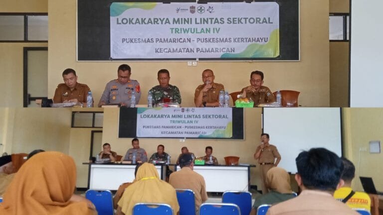 Lokakarya Mini Lintas Sektoral Triwulan IV Puskesmas Pamarican dan Puskesmas Kertahayu Kecamatan Pamarican