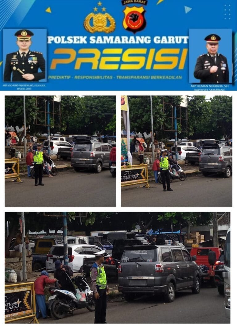 Polsek Samarang Giat Preemtif, Preventif, dan Kamseltibcarlantas Dalka Ops Lilin Lodaya 2024 Pos Pam Samarang.