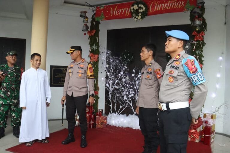 Polres Ciamis Amankan Perayaan Ibadat Natal di Gereja-Gereja Wilayah Hukumnya