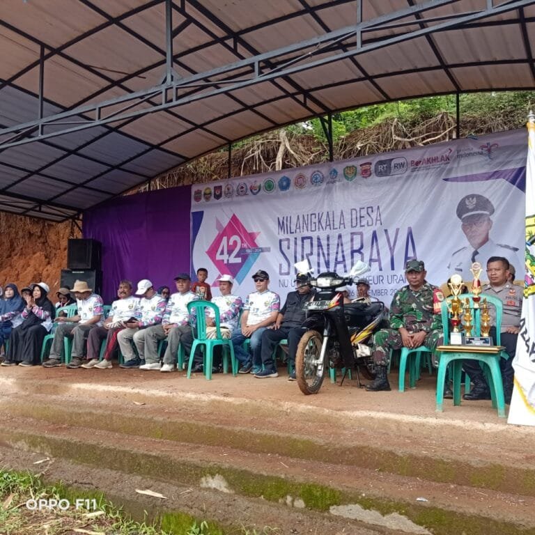 Polsek Rajadesa Polres Ciamis Hadiri Peringatan Milangkala ke-42 Desa Sirnabaya