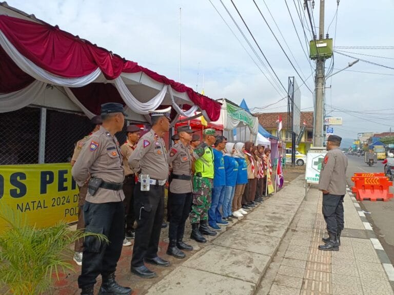 Cek Kesiapan Ops Lilin Lodaya 2024, Personel Pos Pam Banjarsari Lakukan Apel Pagi