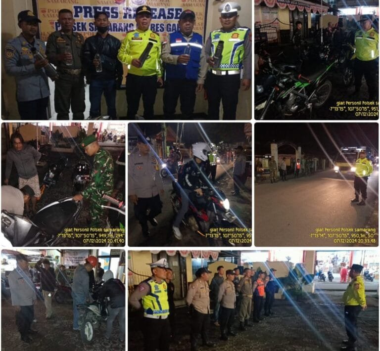 AKP Hilman Nugraha,S.H.M.H. Gelar Press Release Hasil OPS KRYD Serentak, Dalka Cipkon Di Wilkum Polsek Samarang.