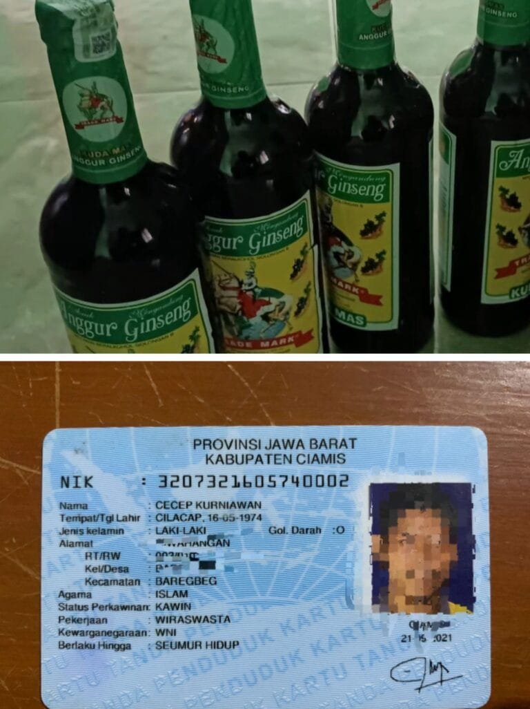 Ops Pekat Terus Ditingkatkan Jelang Nataru, Polsek Kawali Berhasil Amankan Miras Dari Pedagang