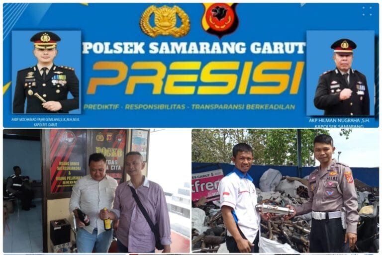 Penyerahan Barang Bukti Hasil Giat KRYD, Minuman Keras dan Knalpot Brong Di Wilkum Polsek Samarang