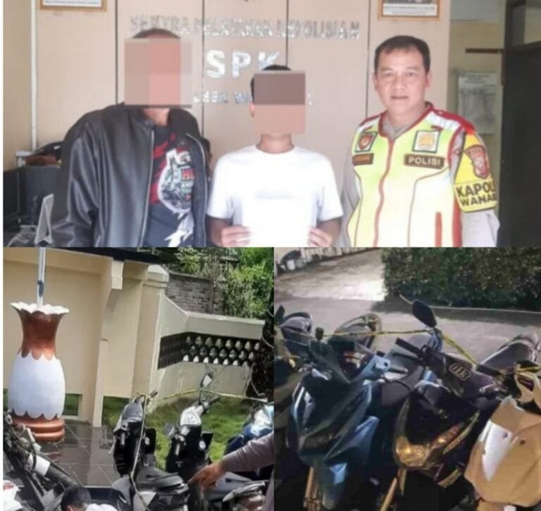 Polsek Wanaraja AKP Abusono.,S.H.,M.H. Bersama Anggota, Amankan 7 Pelaku Balar Liar.