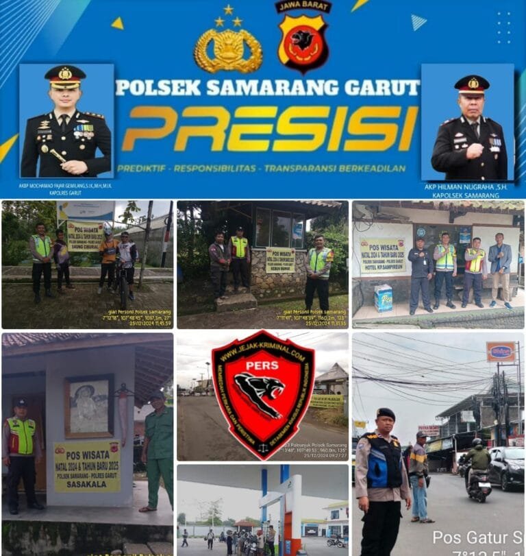 Polsek Samarang Bersama Personil Lakukan Pengamanan Dalka Ops Lilin Lodaya 2024