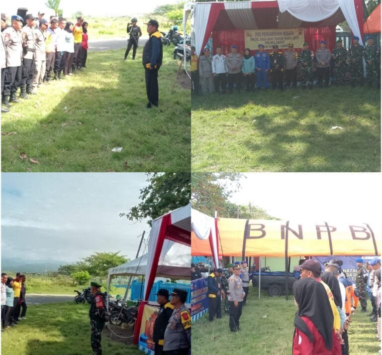 Polsek Cikelet Giat Pimpin Kesiapan Pos Pengamanan, Dalam Rangka Ops Lilin Lodaya 2024.
