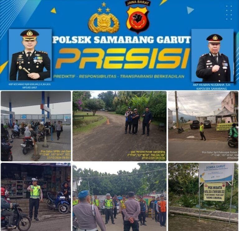 Dalam Rangka Ops Lilin Lodaya 2024 Dan Pengamanan Nataru 2025 Di Wilkum Polsek Samarang.