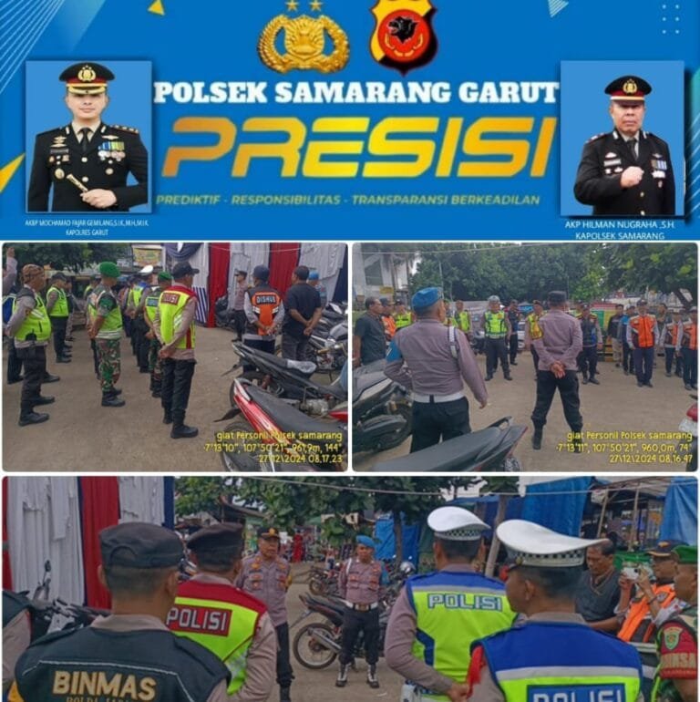 Pimpin Apel Pagi Polsek Samarang, Giat Pengecekan Anggota Pelaksanaan Pam Ops Lilin Lodaya 2024,