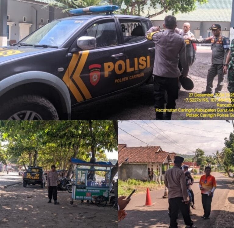 Polsek Caringin Bersama Anggota, Giat Patroli Dan Monitoring Pengunjung Objek Wisata Rancabuaya.