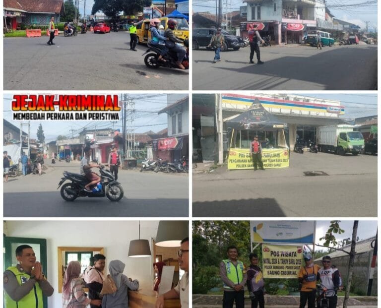 Pengamanan dan Pengaturan Arus Lalin Pada Ops Lilin Lodaya 2024 Di Wilkum Polsek Samarang.