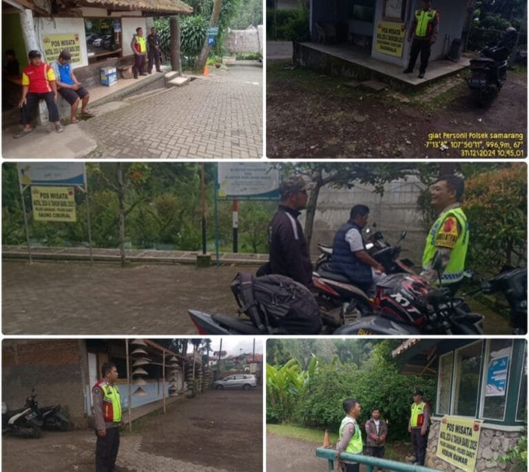 Polsek Samarang Giat Pemantauan Pos Wisata, Dalam Rangka Ops Lilin Lodaya 2024.