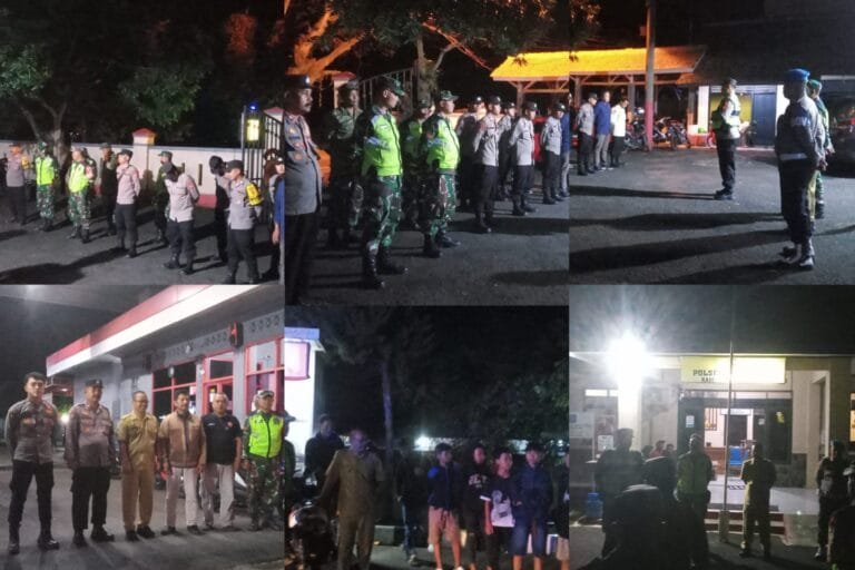 Kapolsek Pamarican Pimpin Apel Gabungan , Pastikan Malam Pergantian Tahun Baru 2025 Aman,