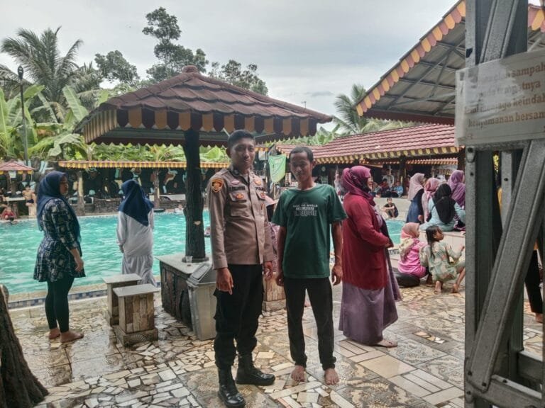 Cipta Kondisi, Polsek Lakbok Polres Ciamis Monitoring Kawasan Obwis Air D’I Jimat