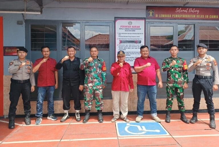 Cipkon Pasca Tahun Baru, Sat Samapta Polres Ciamis Patroli Obvit ke Lapas Ciamis