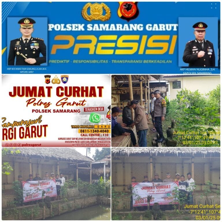 Kegiatan Jum’at Curhat, Polsek Samarang Melalui Bhabinkamtibmas Desa Tanjung Anom.