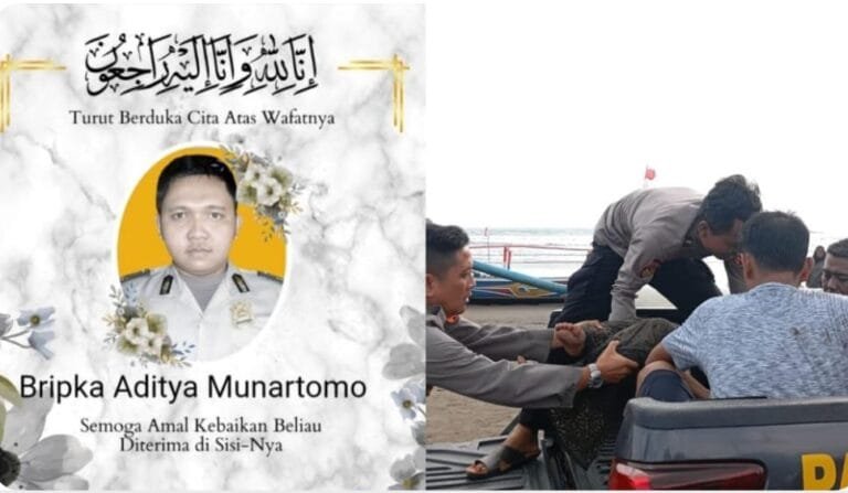 Pengabdian Tanpa Batas, Bripka Anditya Gugur Selamatkan Wisatawan di Pantai Pangandaran