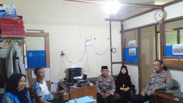 Cooling System, Polsek Rancah Polres Ciamis Koorkom Bahaya TPPO ke Korwil Pendidikan