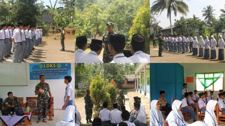 Latihan Dasar kepemimpinan Siswa SMA Islam Terpadu Nurul Huda Pamarican Tahun 2025