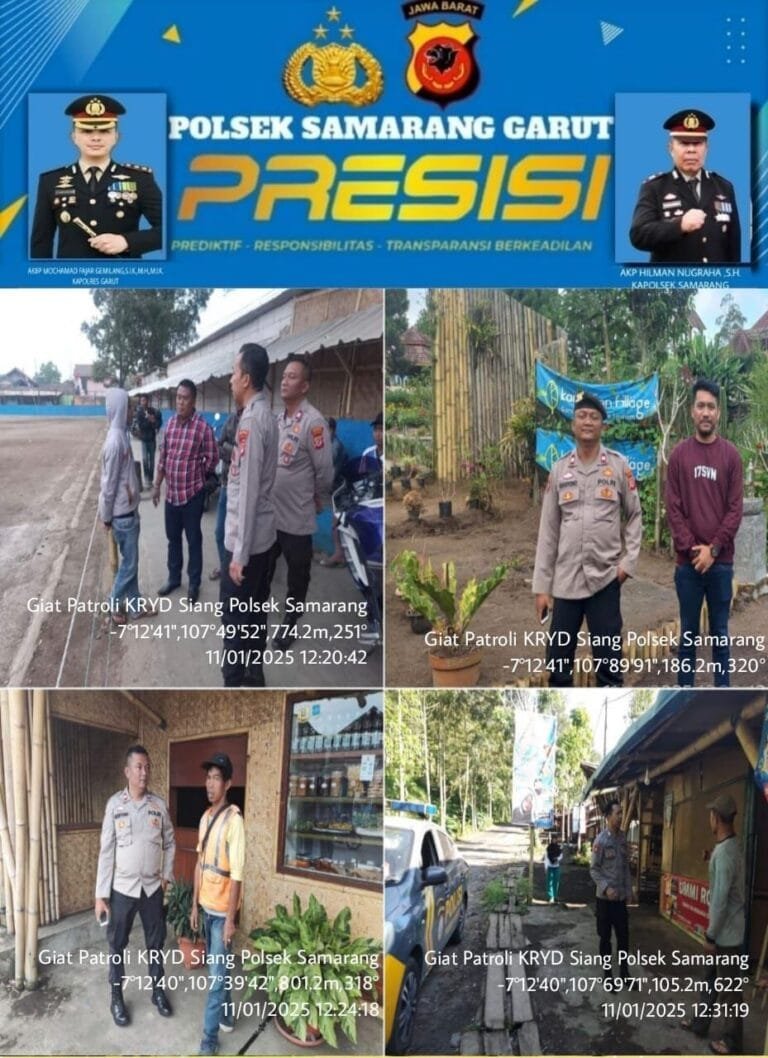 Personil Polsek Samarang Lakukan Patroli KRYD, Antisipasi Kejahatan C3