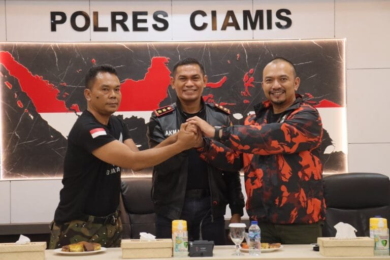 Cooling System, Ormas PP dan Grib Jaya di Ciamis Sepakat Damai Di Hadapan Kapolres Ciamis