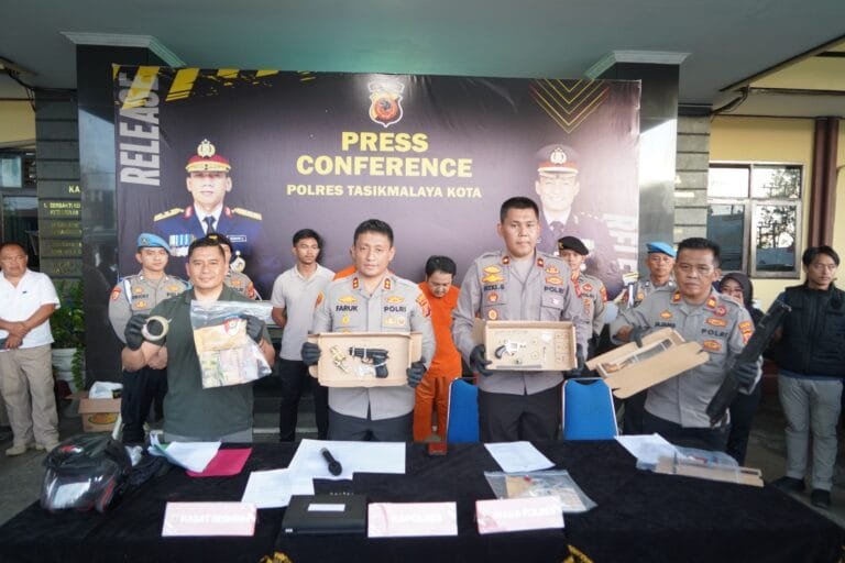 Polres Tasikmalaya Kota Ungkap Tiga Kasus Kriminal: Rudapaksa, Penganiayaan, dan Percobaan Pemerasan