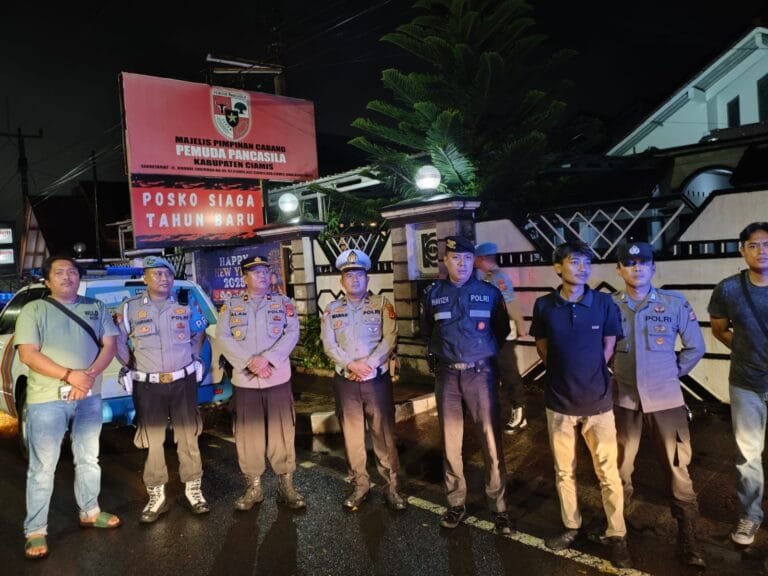 Cipkon Pasca Bentrok Dua Ormas, Polsek Ciamis Intensifkan Patroli Gabungan Kewilayahan