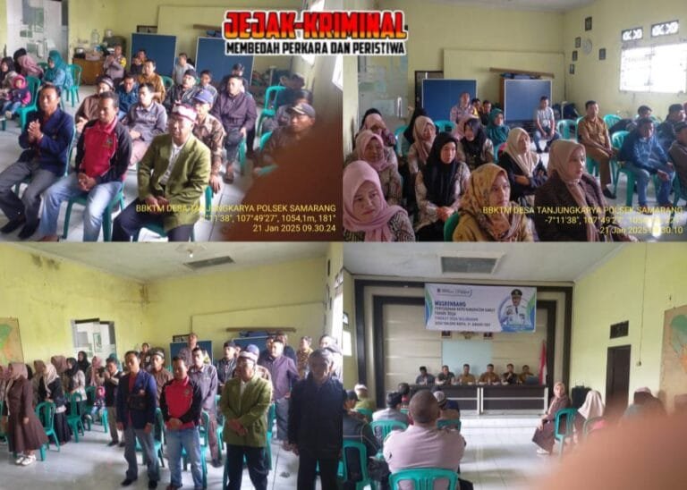 Kapolsek Samarang Hadiri Giat Musrenbang Penyusunan RKPD Tingkat Desa TanjungkaryaTahun 2025.