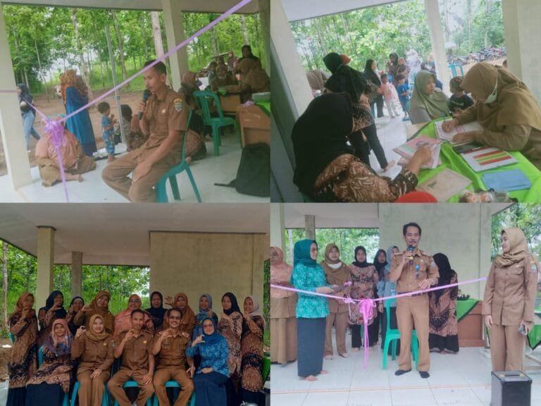 Kepala Puskesmas Pamarican Bersama TP-PKK Desa Margajaya Meresmikan Posyandu Teratai Dusun Citalem