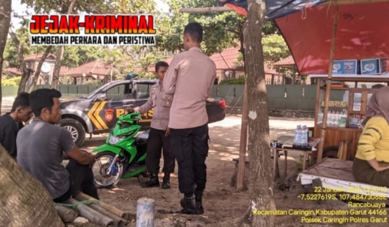 Polsek Caringin IPDA Indra Koncara Bersama Anggota, Gelar OPS Premanisme