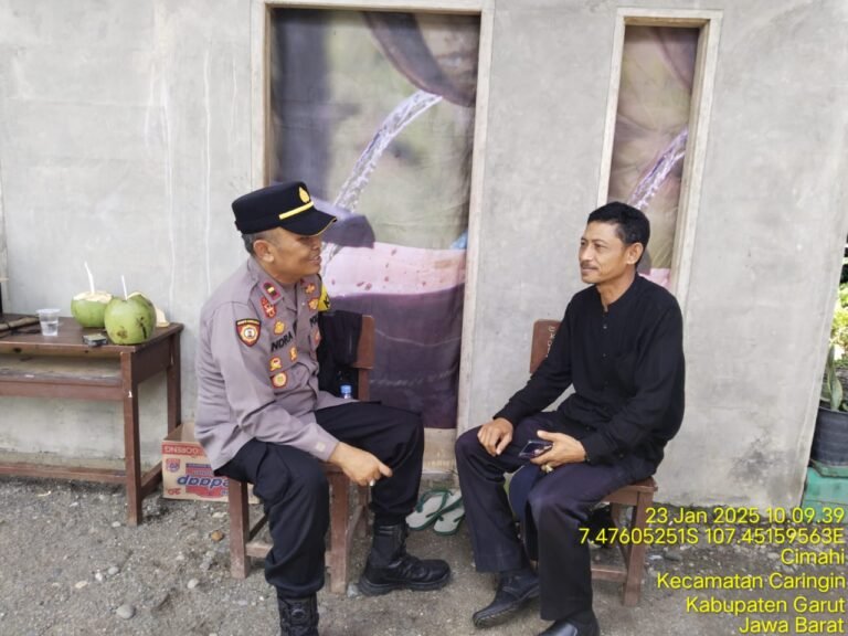 Polsek Caringin IPDA Indra Koncara, Giat Sambang Dan Silaturahmi Dengan Tokoh Masyarakat