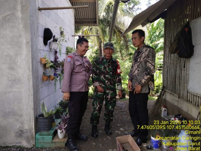 Sinergitas TNI Polri, Khususnya Polsek Caringin Giat Sambang Dan Beri Himbauan Kamtibmas.