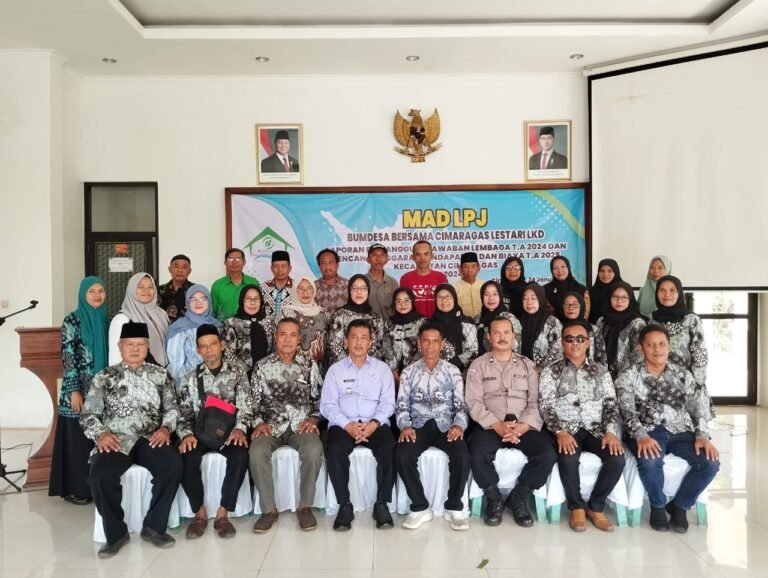 Polsek Cimaragas Polres Ciamis Ikuti MAD Realisasi Anggaran Tahun 2024 Kecamatan Cimaragas