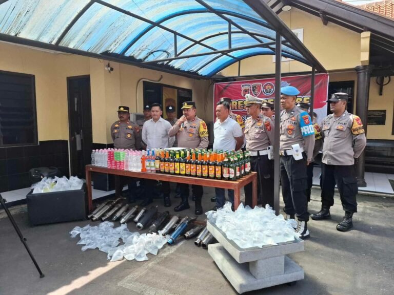 Polsek Cianjur Kota Ungkap Hasil Operasi KRYD, Amankan Miras dan Knalpot Brong