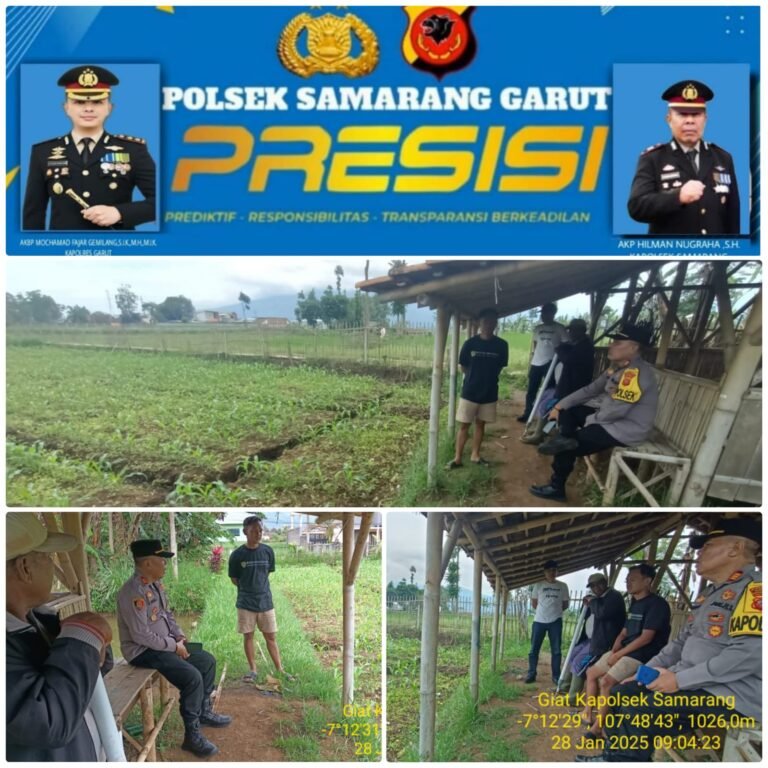 Cooling System Polsek Samarang Polres Garut, Koorkom Kamtibmas Ke Warga Desa Sukarasa.