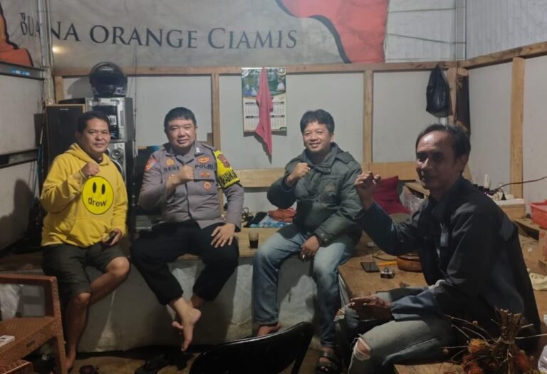 Jaga Kamtibmas, Polsek Cijeungjing Cooling System ke Warga Desa Handapherang