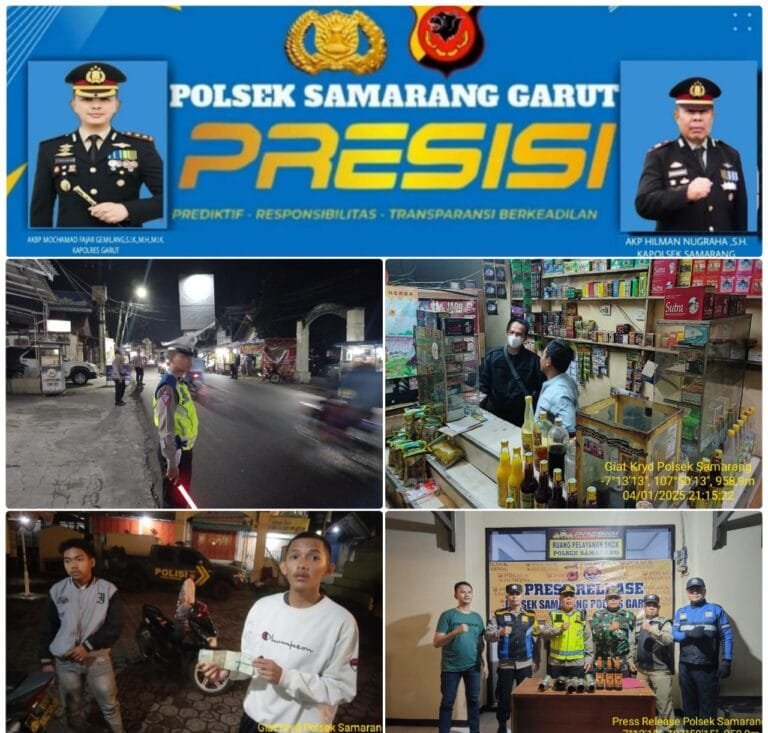 Polsek Samarang AKP Hilman Nugraha.,S.H.M.H. Gelar Press Lerease Hasil Giat Patroli KRYD