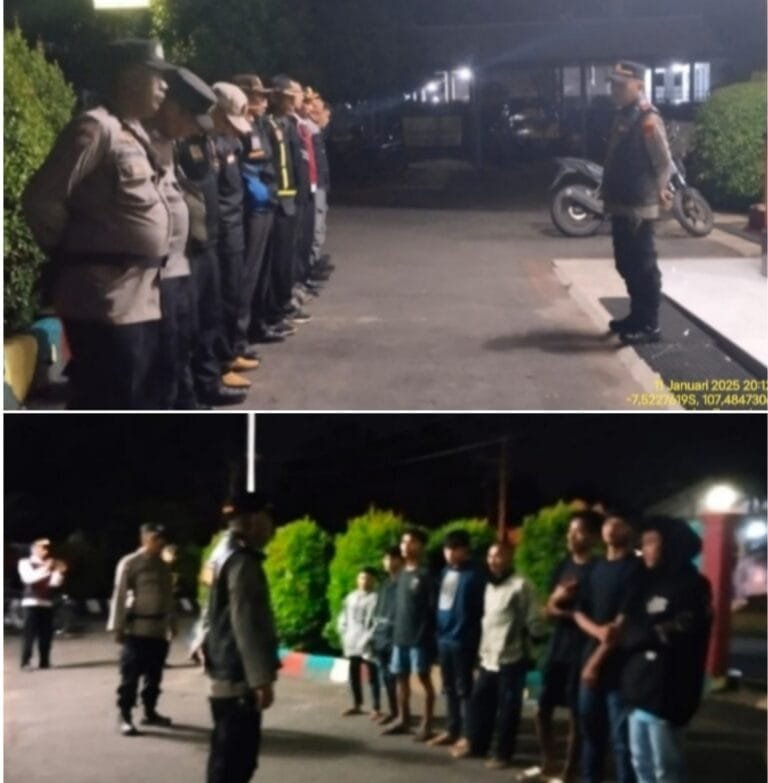 Polsek Caringin Bersama Anggota Lakukan Patroli KRYD, Untuk Mengantisipasi Kejahatan Seperti C3.