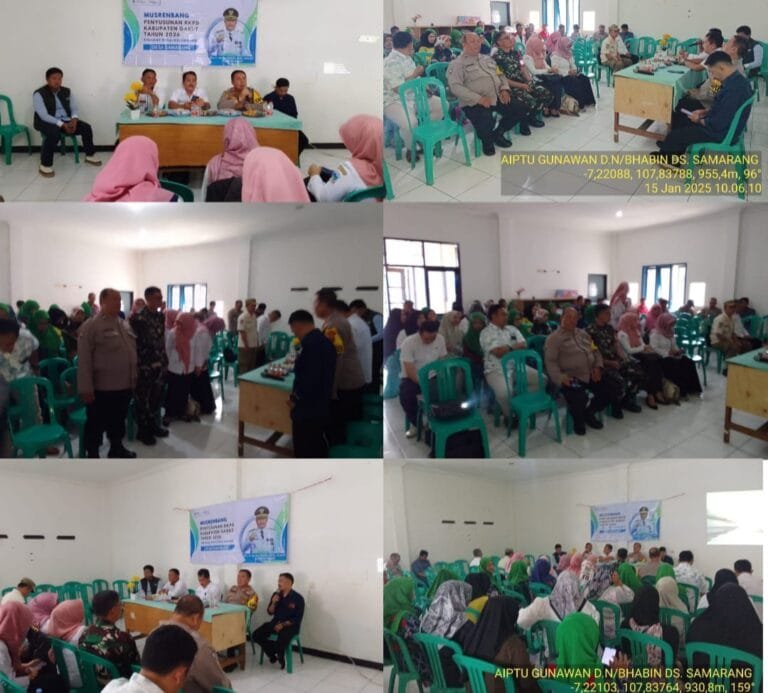 Bhabinkamtibmas Polsek Samarang Hadiri Acara Musrenbang, Penyusunan RKP Desa Samarang.
