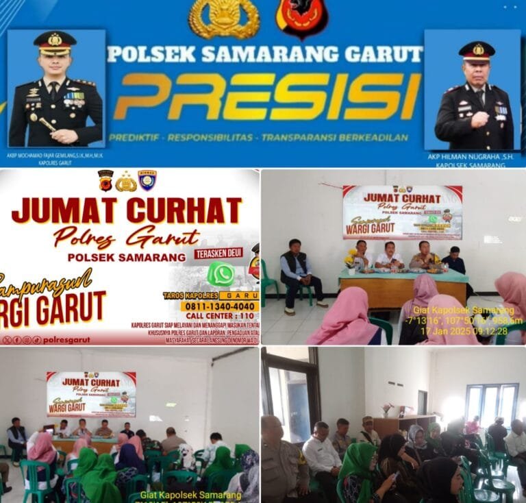 Beri Pelayanan Yang Optimal Kepada Masyarakat, Di Wilkum Polsek Samarang Dalam Rangka Jum’at Curhat
