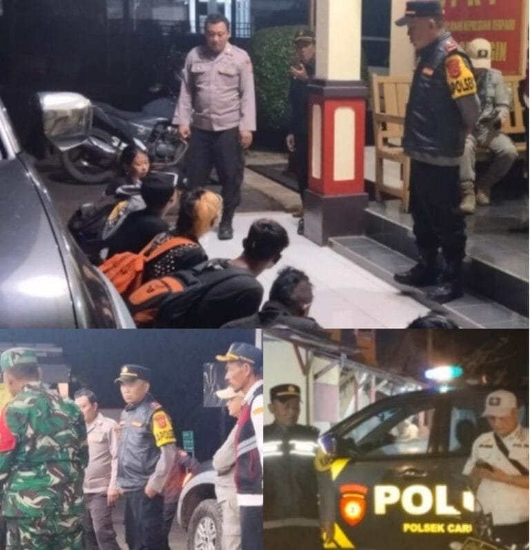 Cipkon Pasca Bentrok 2 Ormas, Polsek Caringin IPDA Indra Koncara Pimpin Patroli KRYD Gabungan