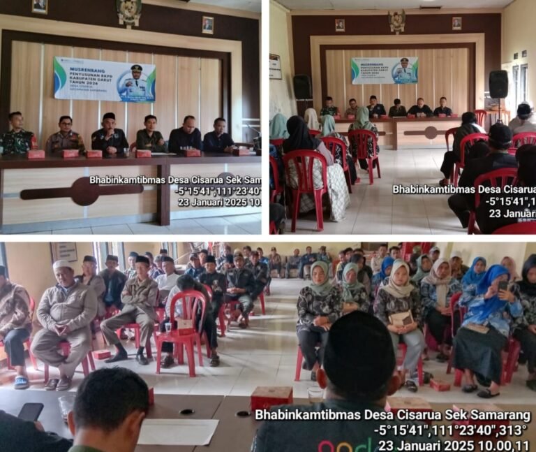 Polsek Samarang Laksanakan Colling Sistem, Dan Silaturahmi Kamtibmas Dalka Musrenbang Desa Cisarua