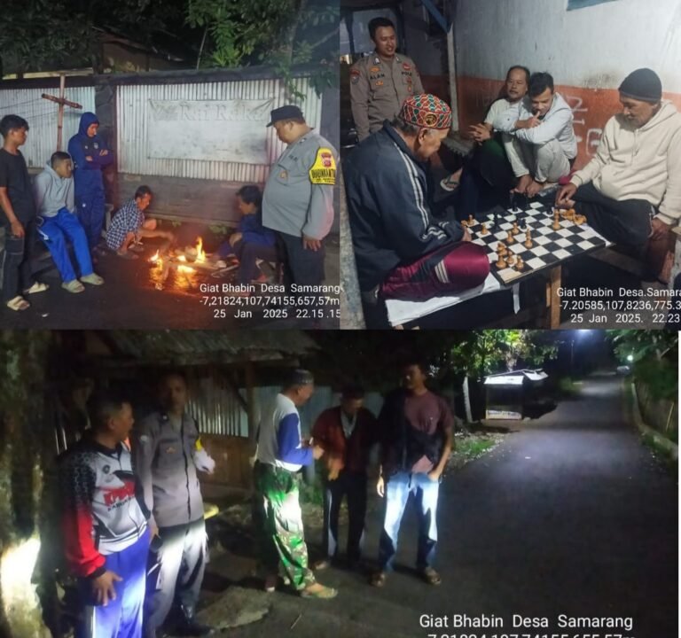 Secara Humanis Polsek Samarang Giat Patroli Dialogis, Dan Beri Himbauan Kepada Petugas Ronda.