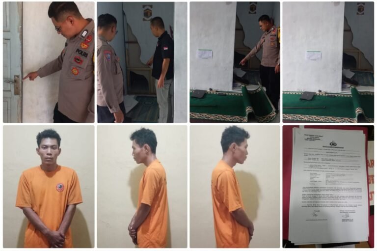 Unit Reskrim Polsek Samarang Dan Anggota Mengamankan Pelaku Pencurian Di SDN 2 Sirnasari.