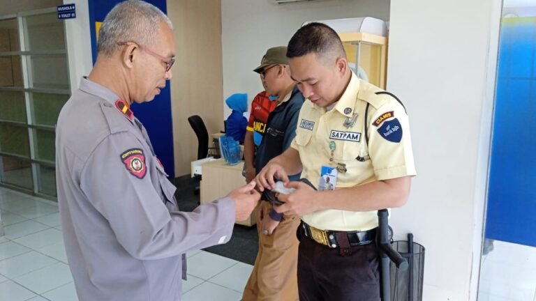 Polsek Rancah Koordinasi Bersama Satpam Perbankan Antisipasi Gangguan Kamtibmas