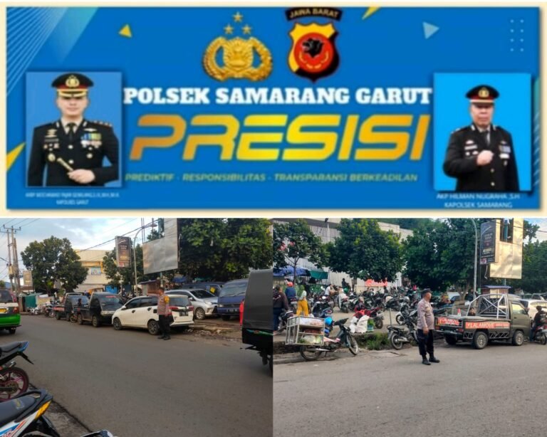 Beri Rasa Aman Polsek Samarang Gelar Pengaturan Lalu Lintas