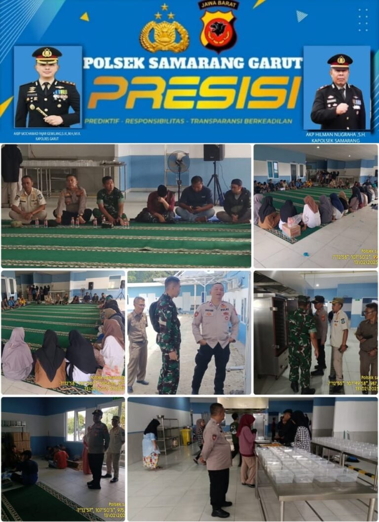 Kapolsek Samarang Hadiri Undangan Test Food di Dapur NBL Samarang, Desa Samarang, Kec. Samarang.