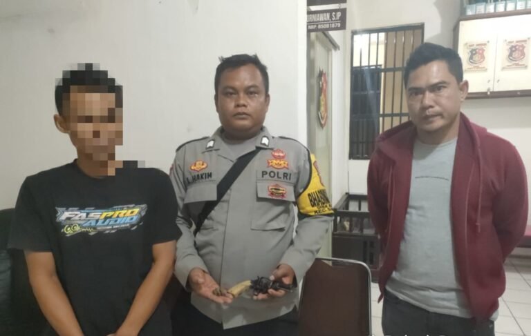 Polisi Amankan Pria Yang Ancam Istri dengan Senjata Api Rakitan